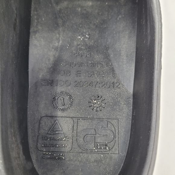 Mens Birkenstock Super Birki Slip Resistant Black Polyurethane Clogs 10 NO INSOL - Picture 10 of 12